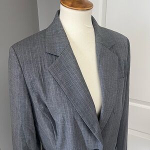 Banana Republic Charcoal pin stripe slim fit Blazer
